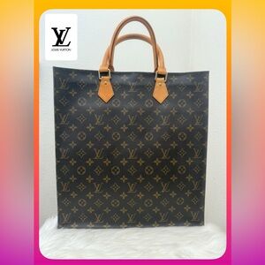 LOUIS VUITTON Monogram Sac Plat GM